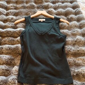 Classic green V-Neck Tank Top - Women